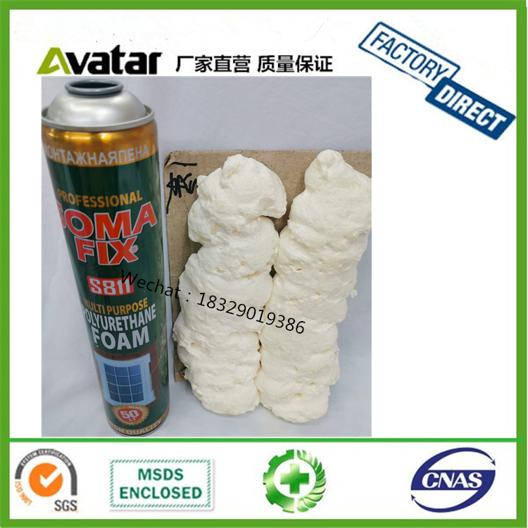 SOMA FIX  polyurethane fireproof PU foam sealant Waterproof polyurethane sealant spray foam