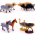 Plastic simulation farm animal model toys kindergarten teaching products children cognitive toys