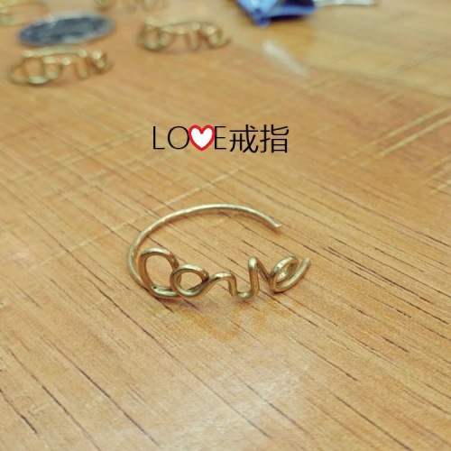 factory direct diy ring love ring ornament copper accessories simple style fashion ring customization as request