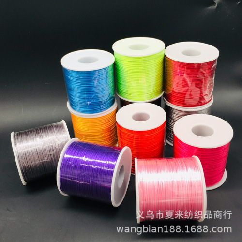 New 50 M Small Roll 7 Line 1.5mm Korea with Chinese Knot Rope DIY Braided Bracelet String Wholesale