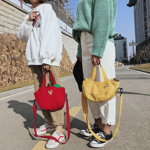 INS Popular Canvas Bag Custom Shoulder Bag Messenger Bag Female 2019 Canvas Bag Female Korean Style Handbag Amazon