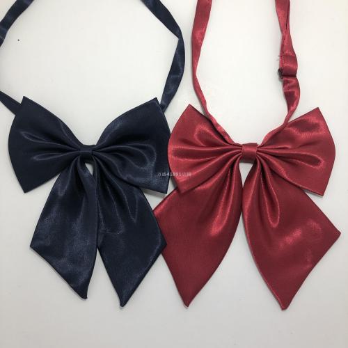 Women‘s Professional Bow Tie Bank Hotel Stewardess Business Solid Color Activity Class Uniform Collar Flower 