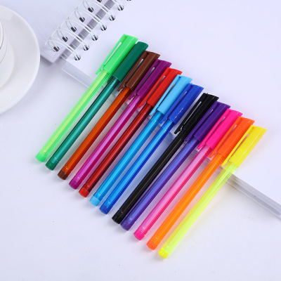 Factory direct selling South Korea simple color neutral pen creative candy color pen students pen stationery supplies