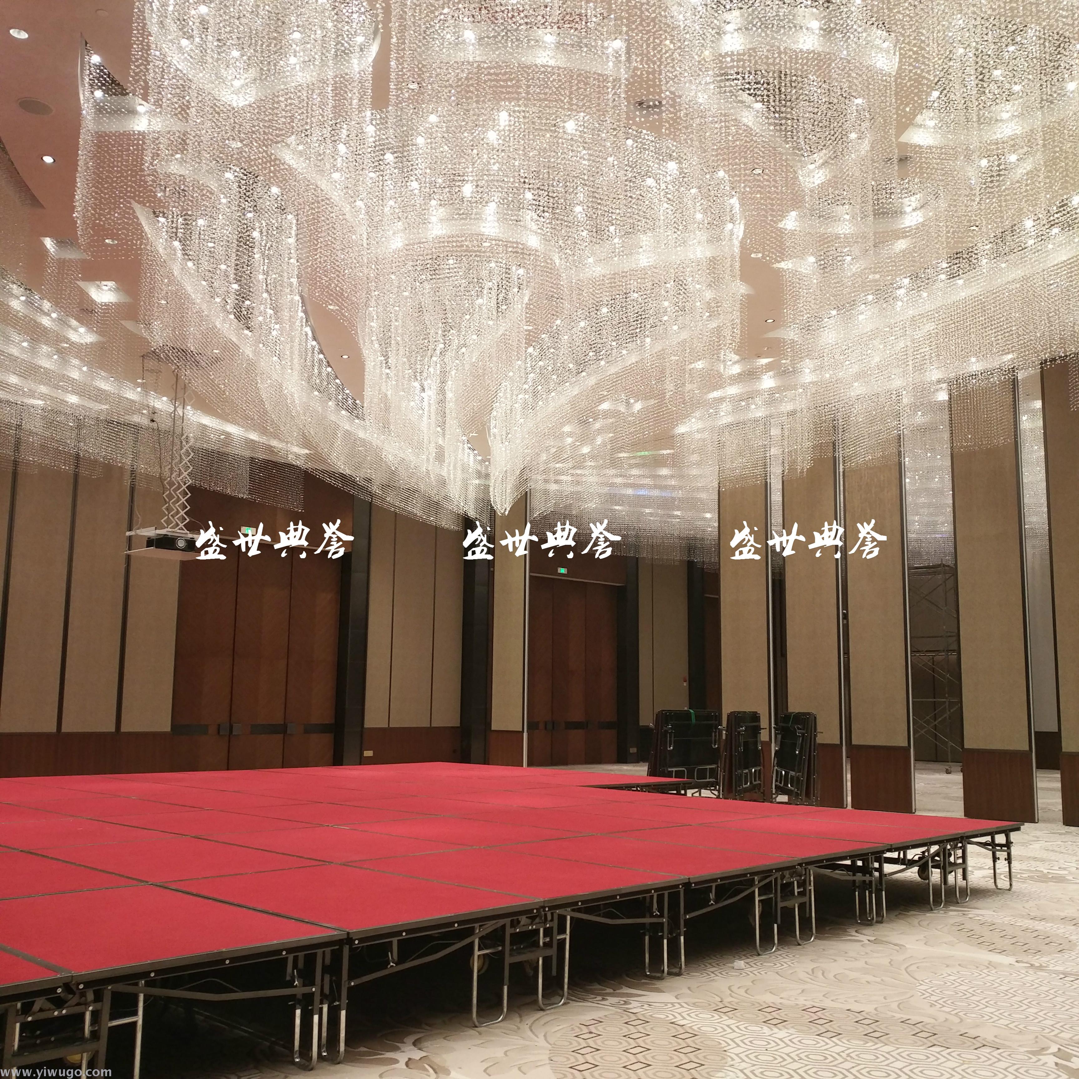 上海五星级酒店宴会厅婚宴组合t台 会议演讲活动舞台移动折叠舞台