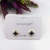 S925 silver needle classic small earring copper plated gold set 4A zircon simple fashion high quality accessories