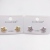 S925 silver needle small earring copper plated genuine gold set 4A zircon simple fashion high quality jewelry