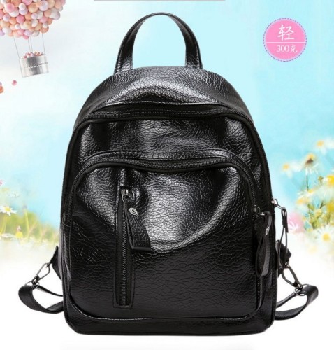 pu backpack small backpack chest bag washed leather backpack small schoolbag