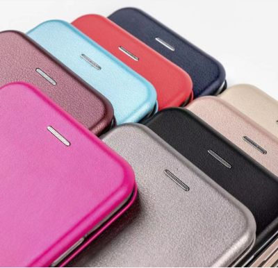 Shell leather cover for apple, samsung, huawei, xiaomi, apple and other anti-fall flip cover magnet mobile phone case