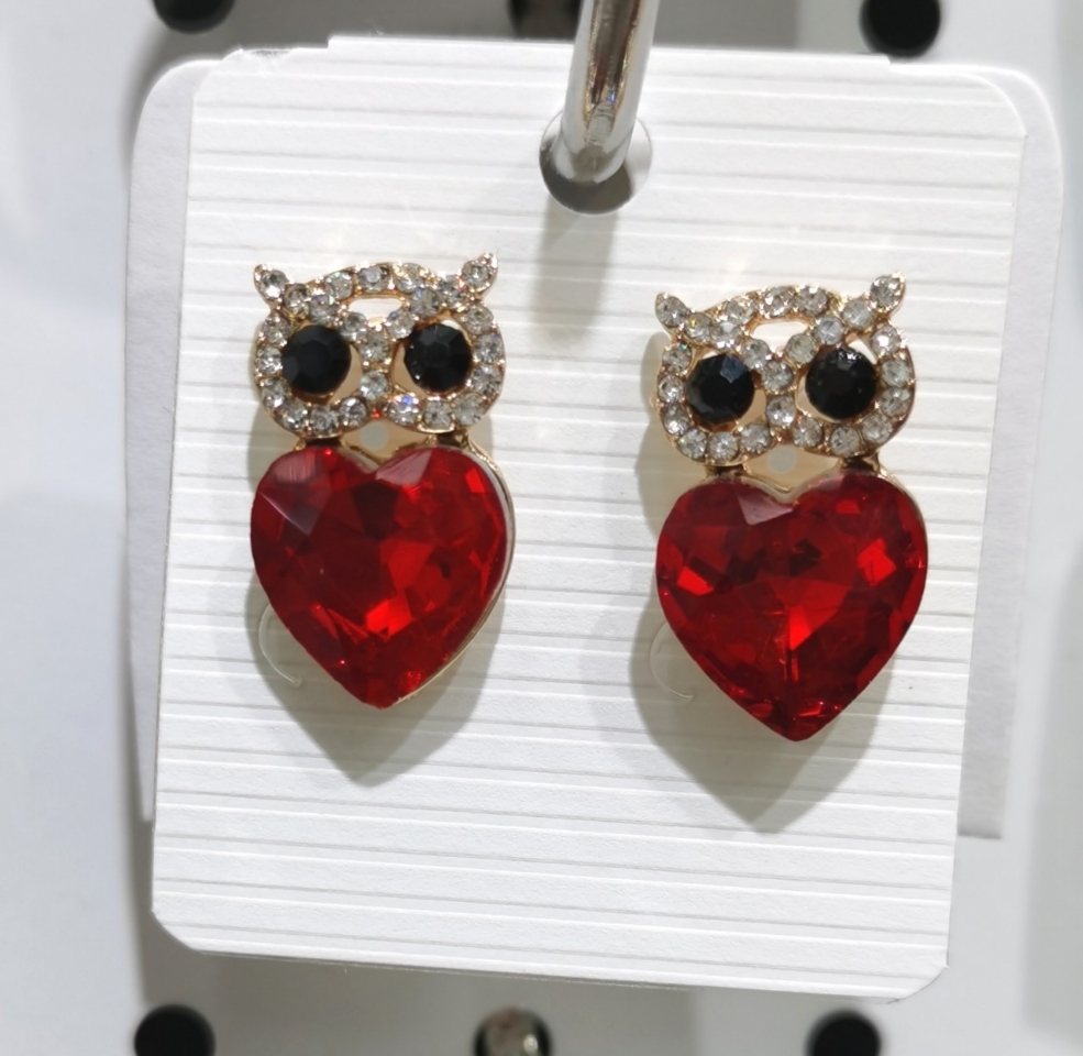 Owl Stud Earring temperament European and American fashion simple small earrings simple ins Girl Love Earrings