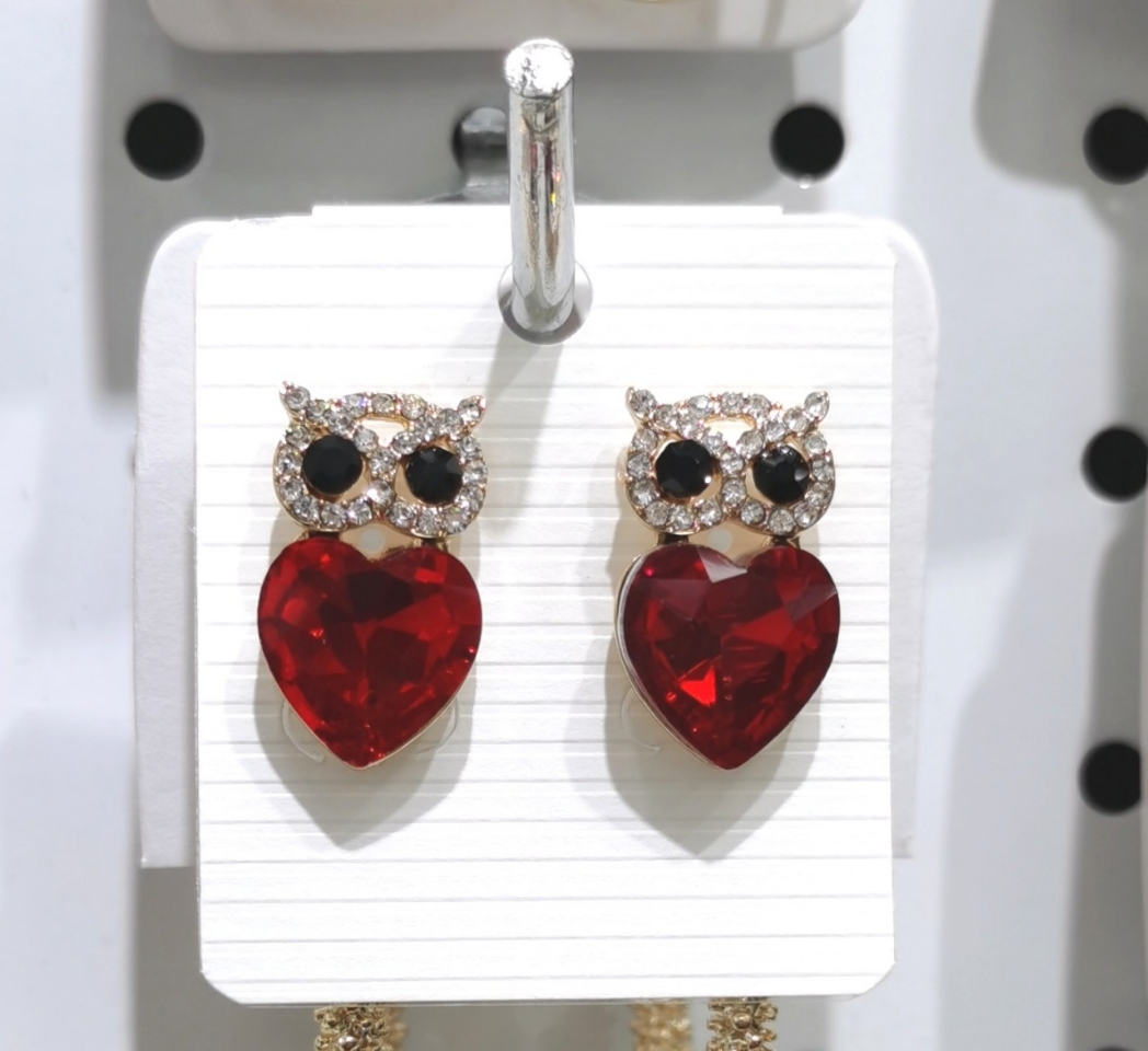 Owl Stud Earring temperament European and American fashion simple small earrings simple ins Girl Love Earrings