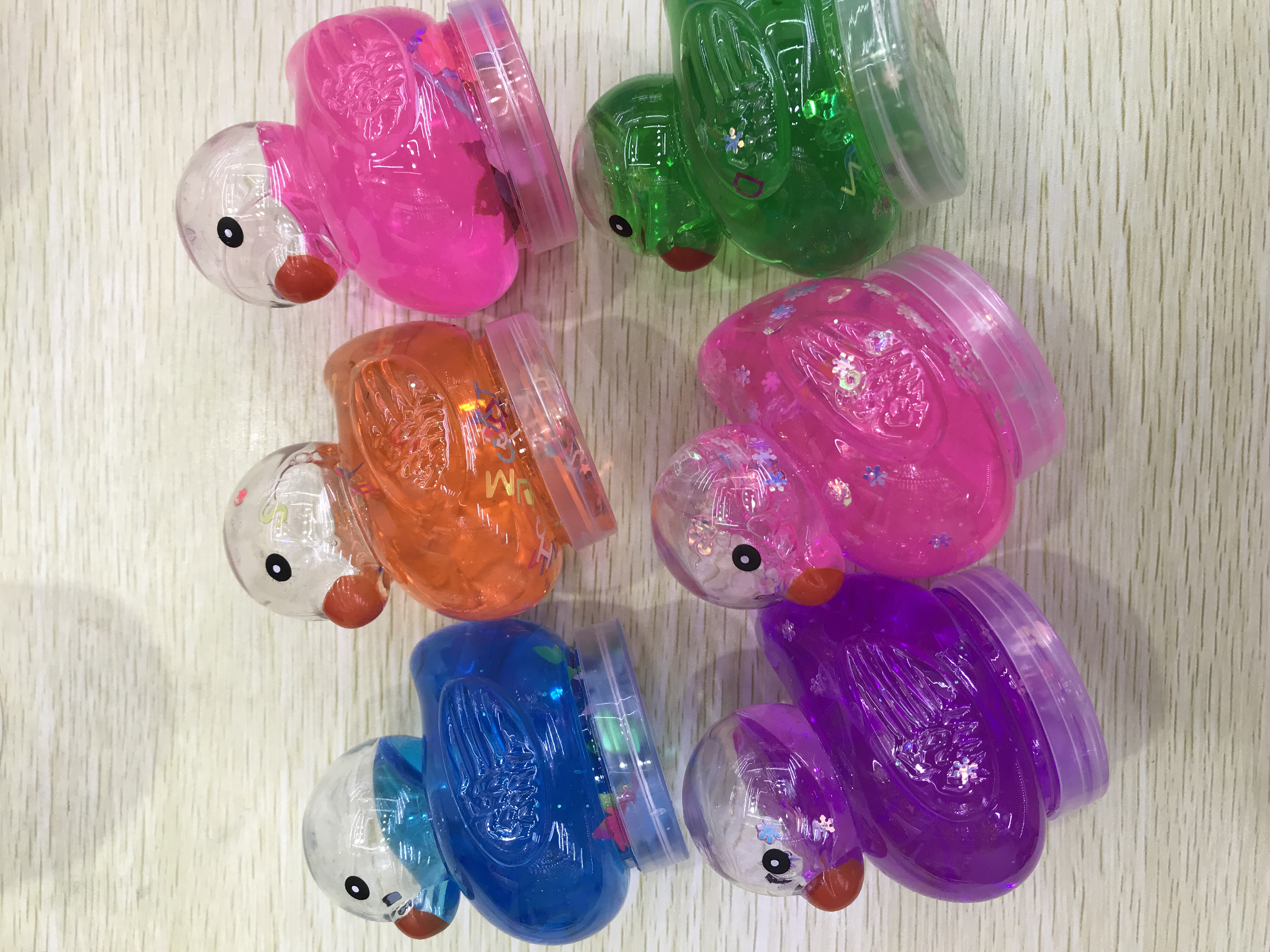 大黄鸭水晶泥,史莱姆,彩泥,沙皮胶,粘土