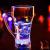 Plastic glow-in-the-water glass sporting glow-in-the-dark beer mug bar drinking cool romantic date glow-in-the-dark love cup