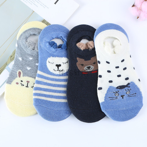 men‘s and women‘s socks japanese cotton socks korean style ankle socks cute small ears summer women‘s socks shallow mouth invisible socks