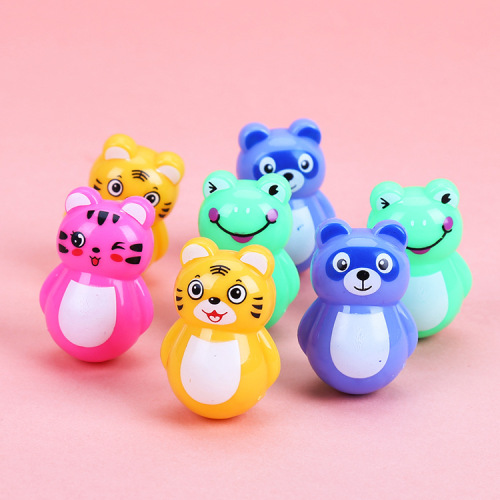 Internet Hot Cartoon Tumbler Pig Tiger Children‘s Educational Mini Gift Leisure Nostalgic Small Toy Stall