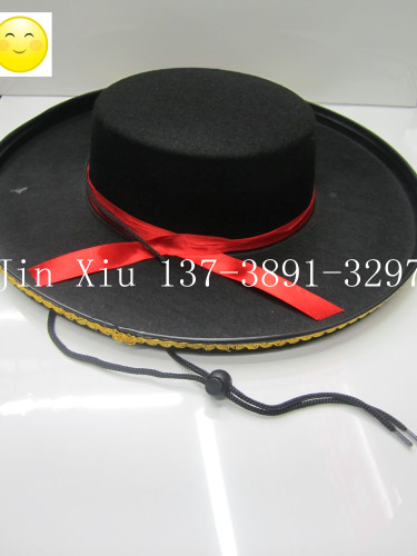 40. top hat gift hat stage party holiday hat felt hat jazz hat， ethnic hat，