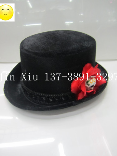 27. Hat Ethnic Hat Topper Gift Hat Stage Party Holiday Hat Felt Hat Jazz Hat