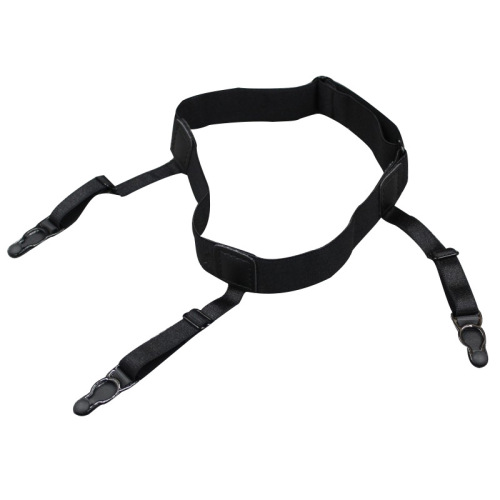 cross-border supply high quality elastic pu fixed belt men‘s black garter shirt non-slip garter manufacturer