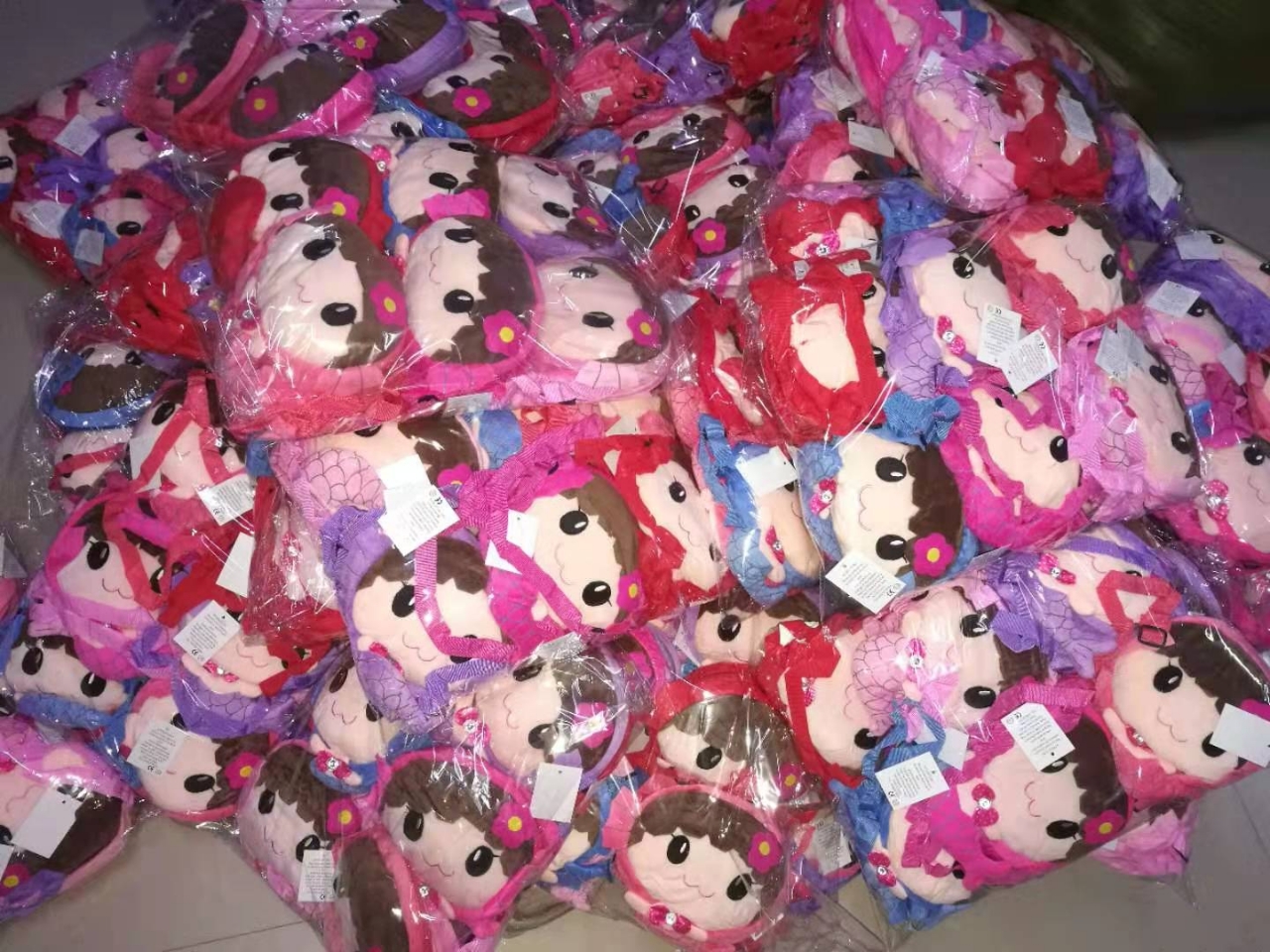 plush material children bag mermaid backpack cartoon gift for baby 