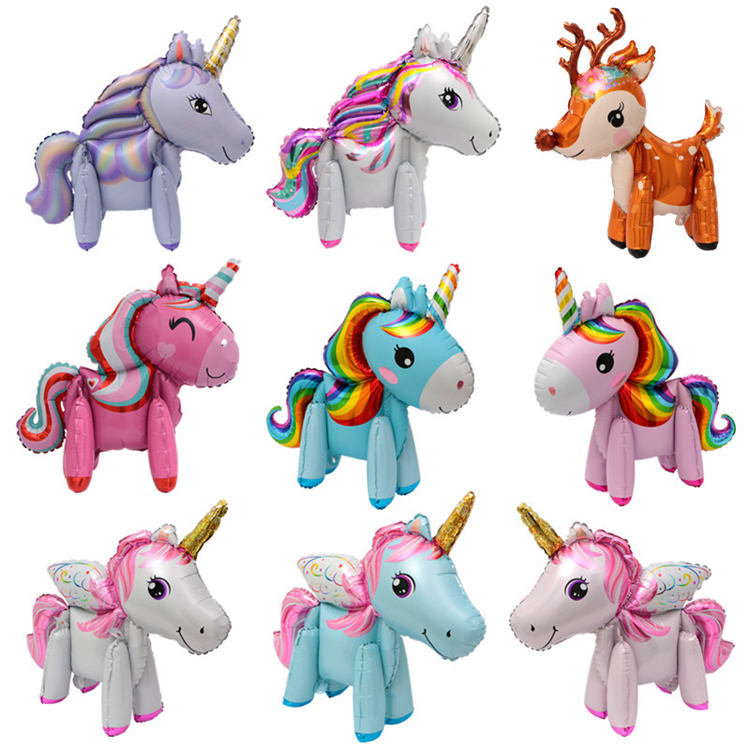 Hot style large bulli horse aluminum Film balloon unicorn sh...