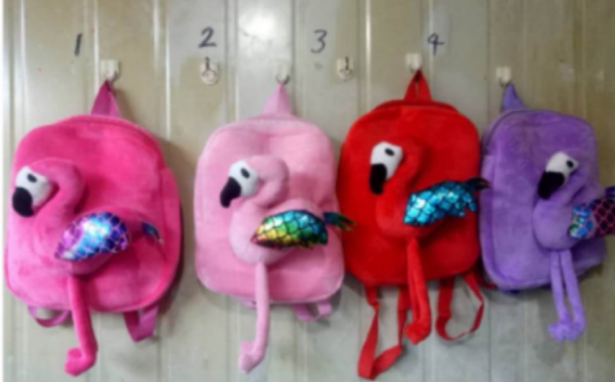 flamingo backpack school bag children cartoon bag
