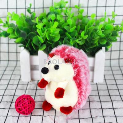 Plush toys, small hedgehog cartoon multi - color 11 cm hedgehog hanging doll manufacturers direct gift customization
