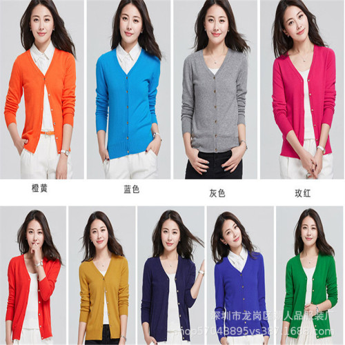 Inventory Korean Style Knitted Cardigan Women‘s Spring Thin Cardigan Sweater Stall Best Selling Women‘s Clothes Sweater Alibaba Batch