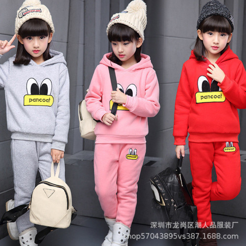 factory direct sales children‘s sweater suit autumn korean style boys and girls suits foreign trade tail goods stall children‘s suit