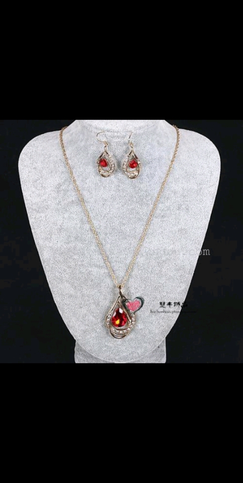 Unique Design Double Layer Water Drop Jewelry Sets for Women Fashion Crystal Necklace Earrings Bridal Wedding Jewelry Se