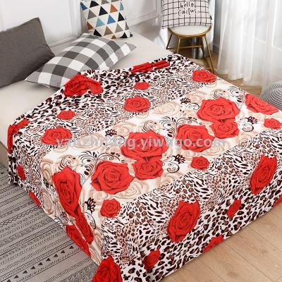 Blanket fawn Blanket summer air conditioning Blanket office nap Blanket double bed sheet coral nap Blanket