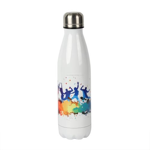 Thermal Transfer Printing Cup Double-Layerd Stainless Steel Insulation Mug Coke Bottle Thermos Cup blank Wholesale 