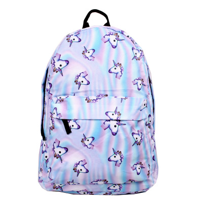 The Manufacturers direct selling unicorn bag printed backpacks wholesale pack wear - resistant casual high school students cartoon backpacks