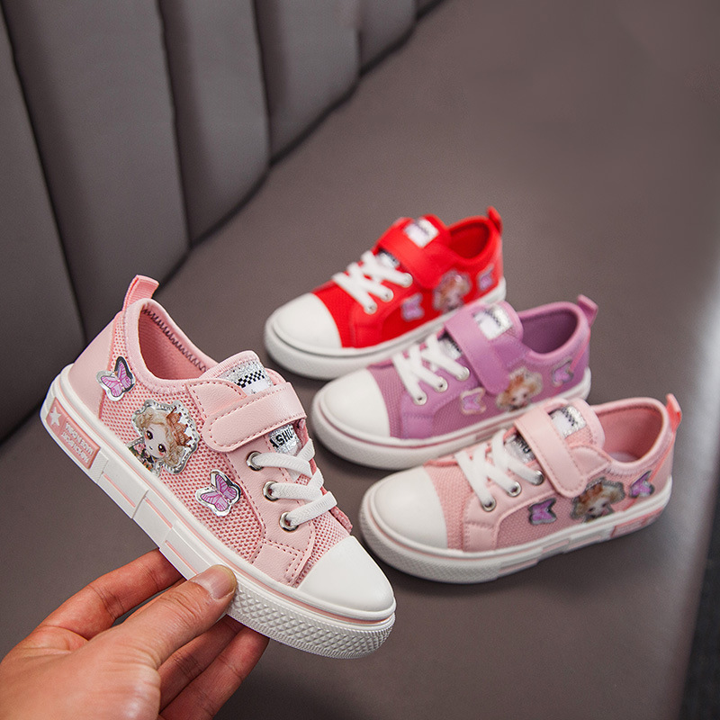 Supply Spring and autumn girls cloth shoes elementary school Velcro ...