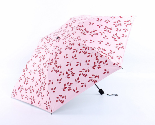 Vinyl 6K Pencil Umbrella Student Ultra-Light Easy to Carry Folding Windproof Sun Umbrella Sunshade Umbrella
