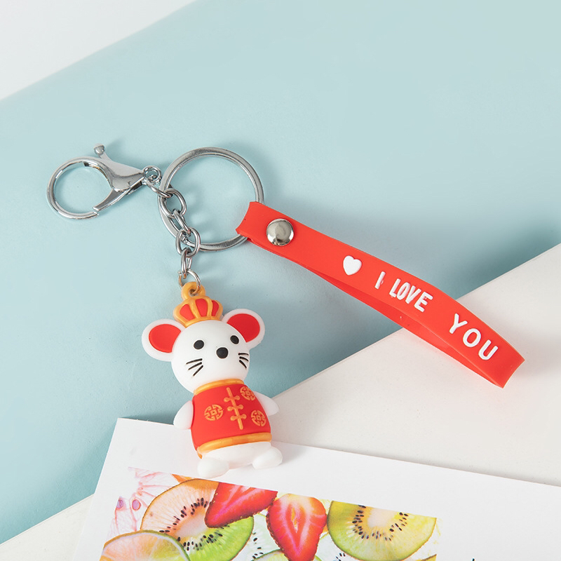 Toys and cute cartoon mouse key chain pendant stereo action ...