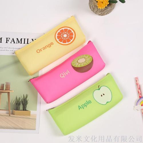 Factory Direct Jelly Silicone Pencil Case Advertising Gift Bag Printable Logo 