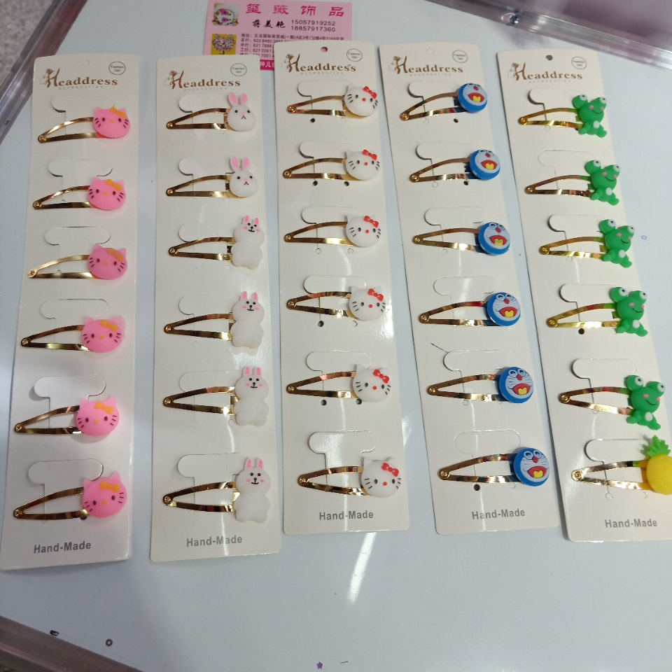 Childrens exquisite hairpin to clip manufacturers direct sales