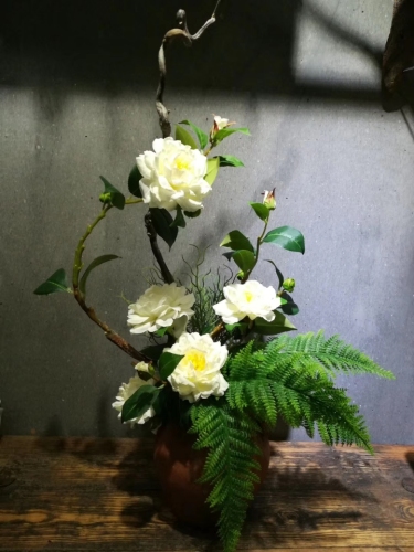 Artificial Chinese Pastoral Style Flower Arrangement Works