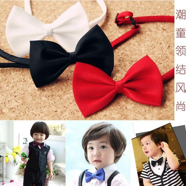Childrens bow tie boy students tie Korean version of female bow accessories performed with adjustable bow flower