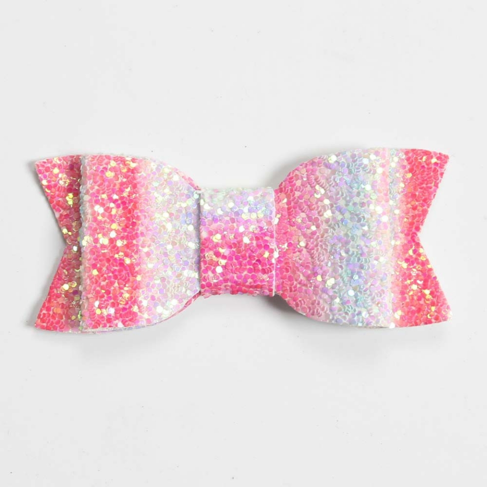 Custommade new 3inch baby hairpin children hairpin artificial leather colorful bronzing gold sequined bow direct 