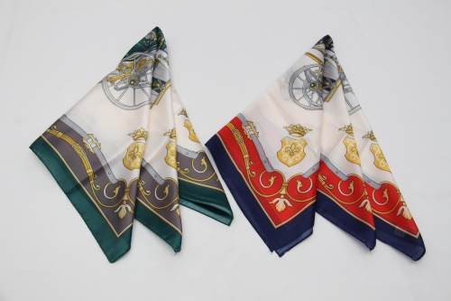 all-match silk-like satin scarf scarf for spring， autumn and winter korean hair band silk scarf small square scarf female
