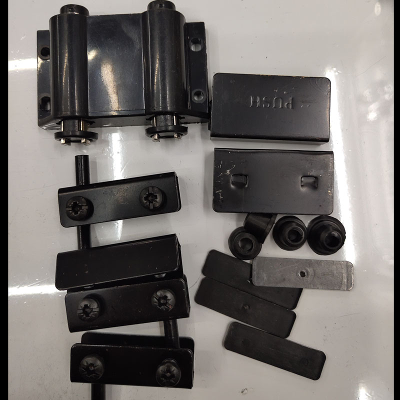 双门玻璃磁夹 磁碰 夹柜门开关 磁夹片 磁吸 玻璃门碰珠