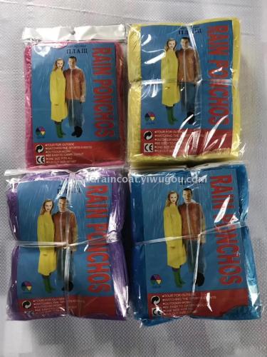 Yiwu Factory Factory Direct Sales Disposable Snap Fastener Raincoat