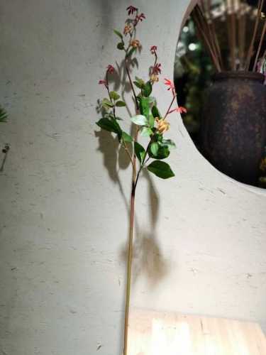 Artificial Flower Artificial Fruit Artificial Leaf Single Rose Tender Teeth Soft Climbing Vine 