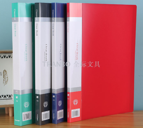 Full Standard Tranbo A4 Data Book Folder Material Storage Insert Test Paper Bag