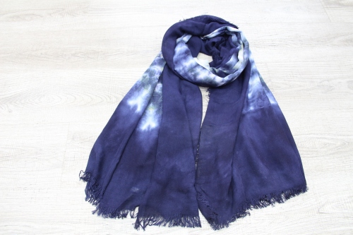 new modal scarf tie-dyed blue dyed series elegant shawl summer travel sun-proof sun-proof beach
