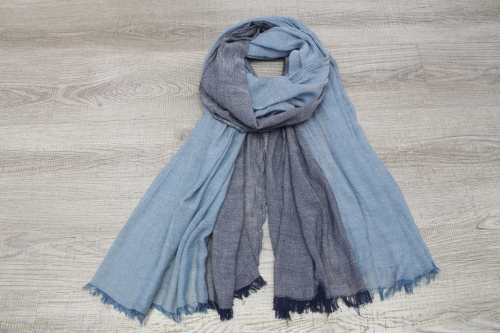 Tie-Dyed Cotton and Linen Thick Cotton and Linen Scarf Thick Shawl Real Linen Scarf Art Scarf