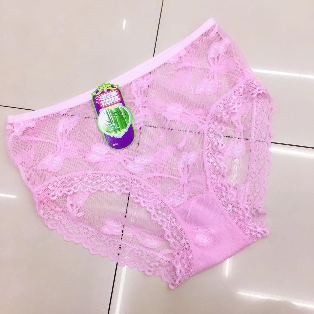 Ladies underwear mesh briefs sexy girl pants multi - color lace feet factory direct sales