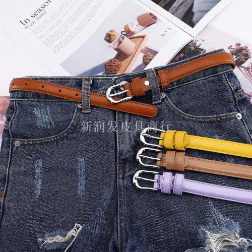Hot New Women‘s Belt Simple All-Match Fashion Korean Thin Belt Decorative Suit Pants Jeans with Female Wholesale 
