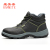 The factory produces men 's labor protection shoes cotton winter heat preservation protective shoes anti - smashing anti - puncture light wear - resistant safety shoes across indicates The border