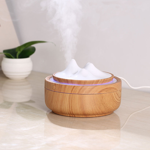 Cross-Border New Creative Wood Grain Mountain View Aromatherapy Humidifier USB Home Air Purification Maternal and Child Available Atomizer